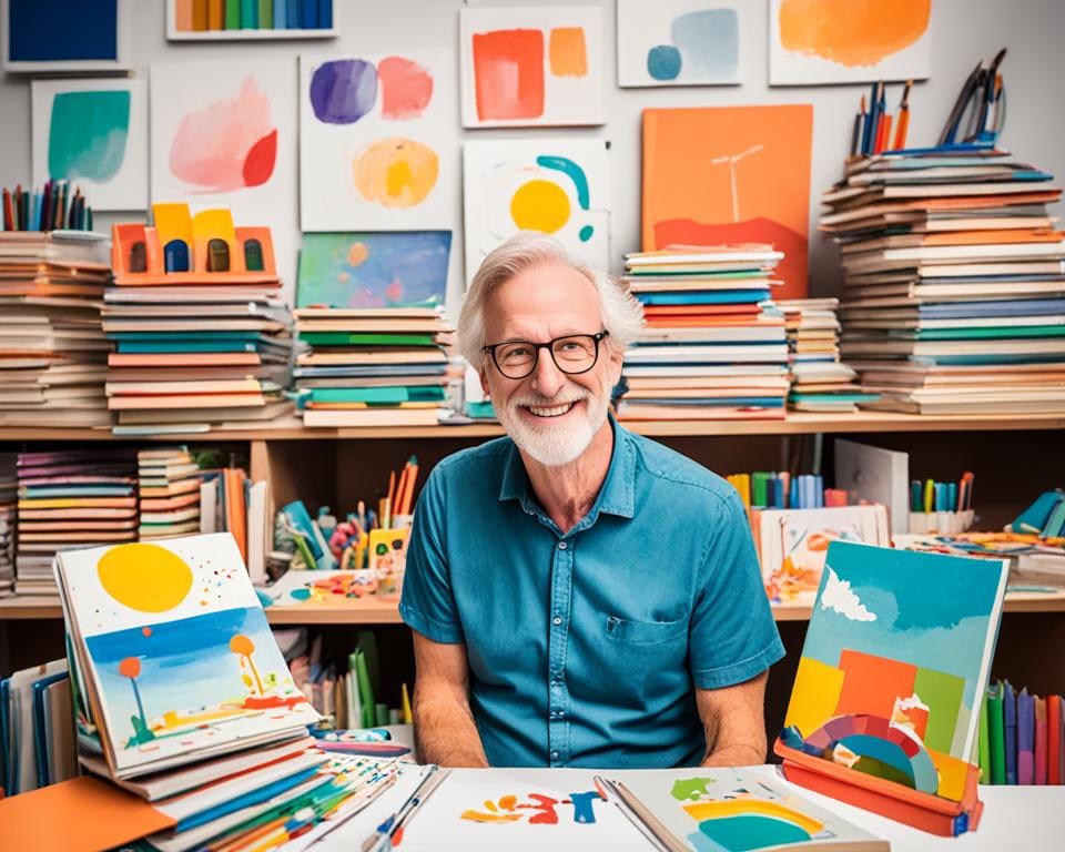 Ted van Lieshout as kinderboekenauteur en illustrator