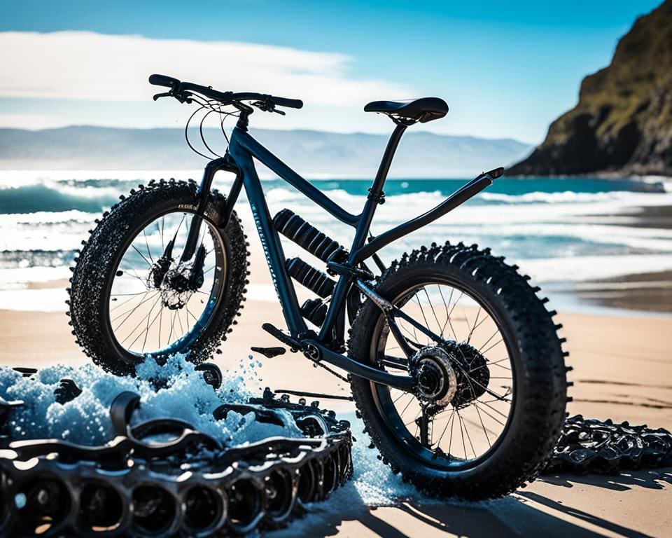 Hoe onderhoud je een fatbike na gebruik in zout water?