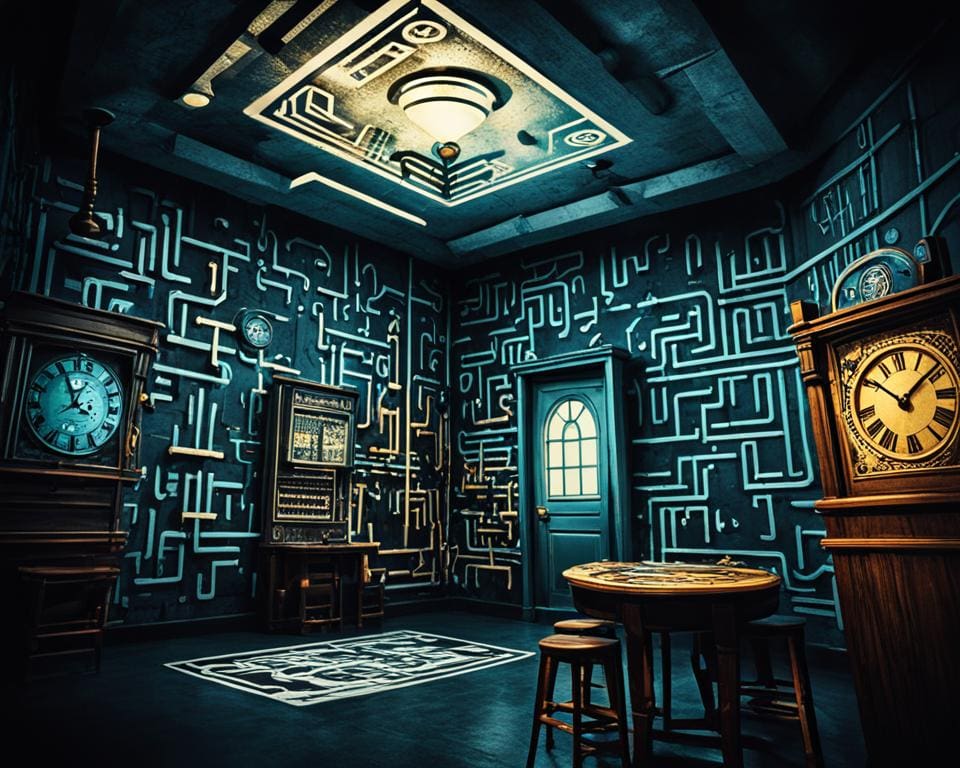 uitdagende spellen en raadsels en puzzels in escape rooms