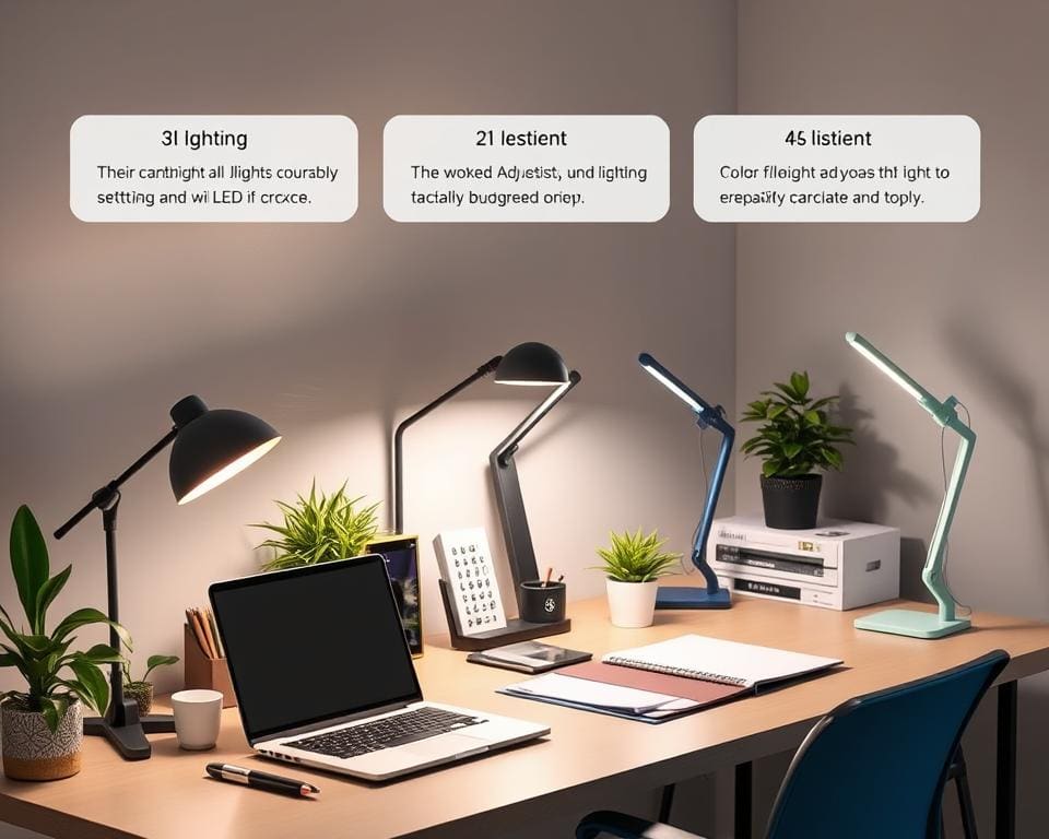 LED bureaulampen en instelbare bureaulampen voor flexibele verlichting