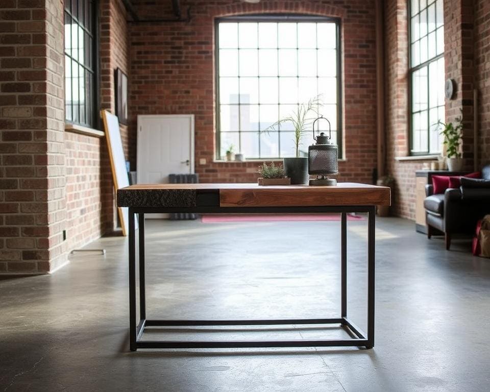 Sidetable met hout: de perfecte industriële combinatie