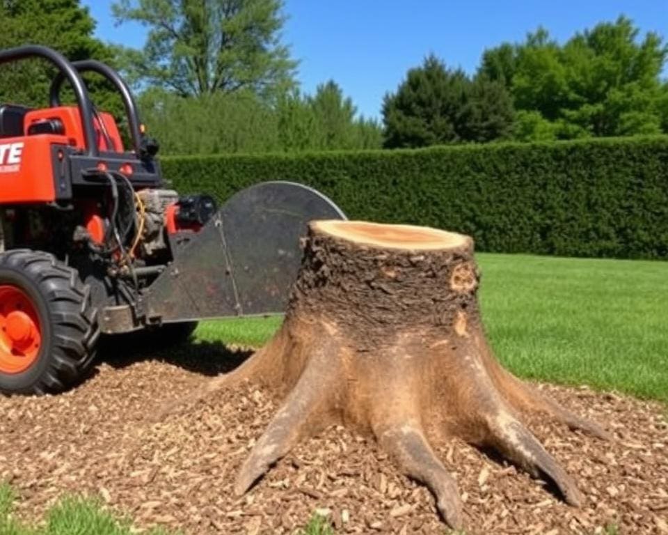 Boomstronken frezen: zo verloopt het proces