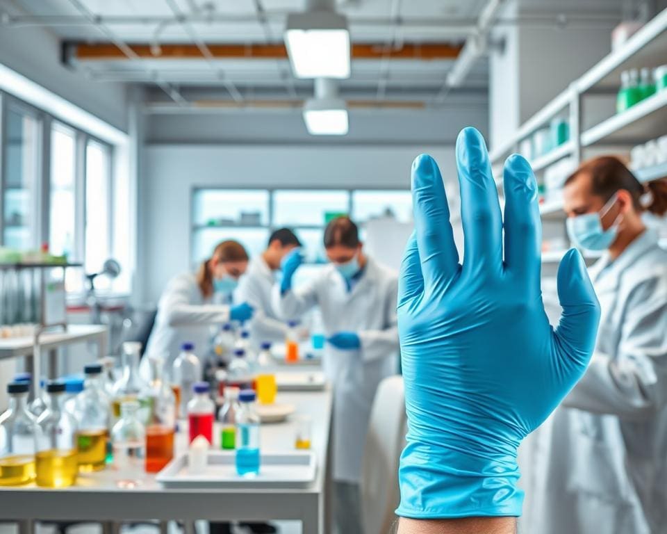 Toepassingen van nitril handschoenen in laboratoriumomgevingen