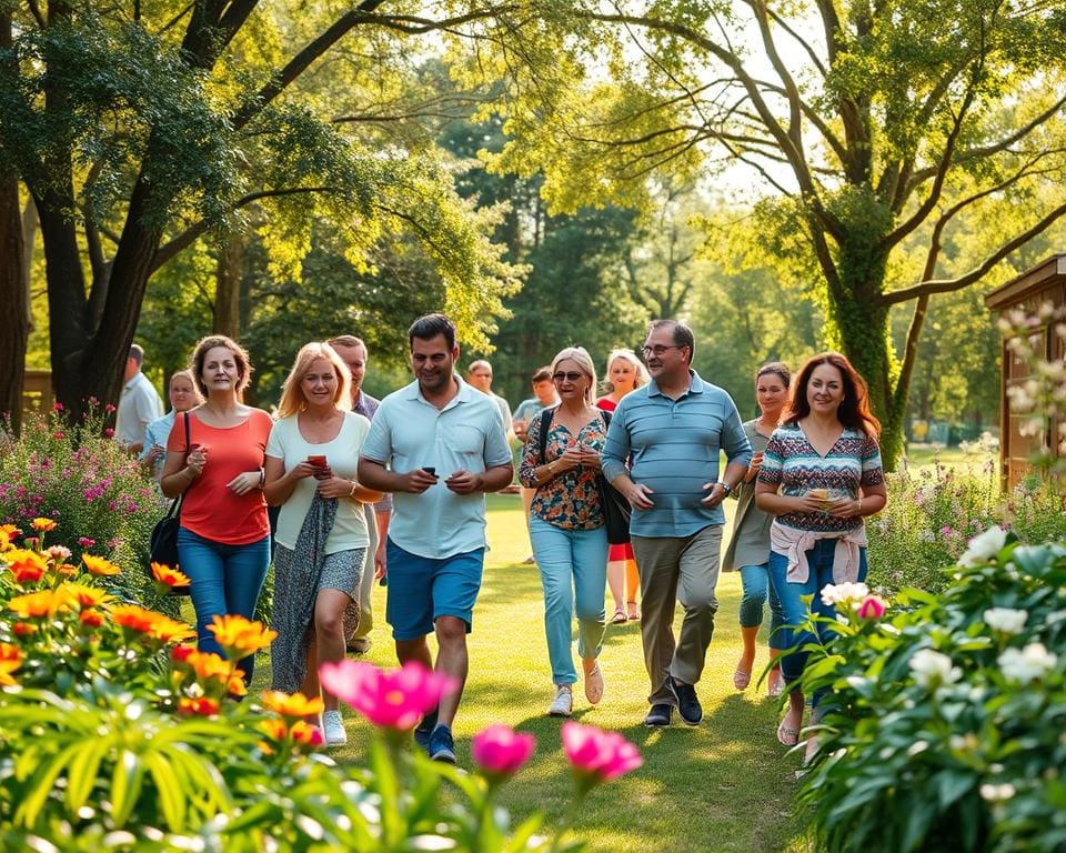 wandelen na het eten stimuleren