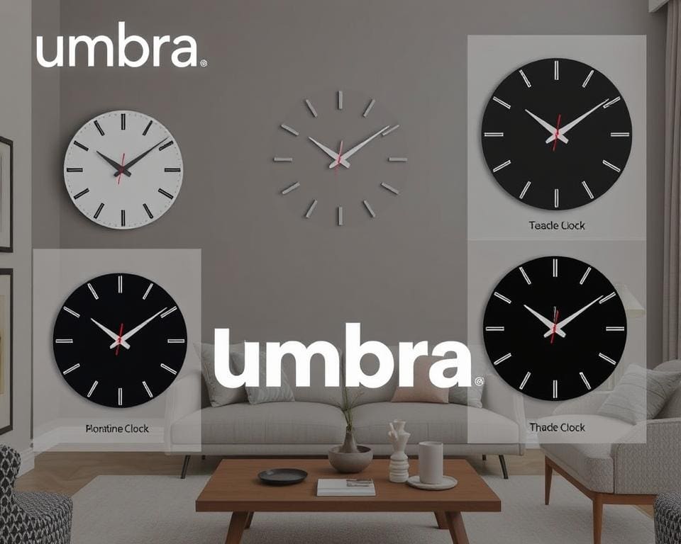 Umbra-wandklokken: modern design voor jouw muren