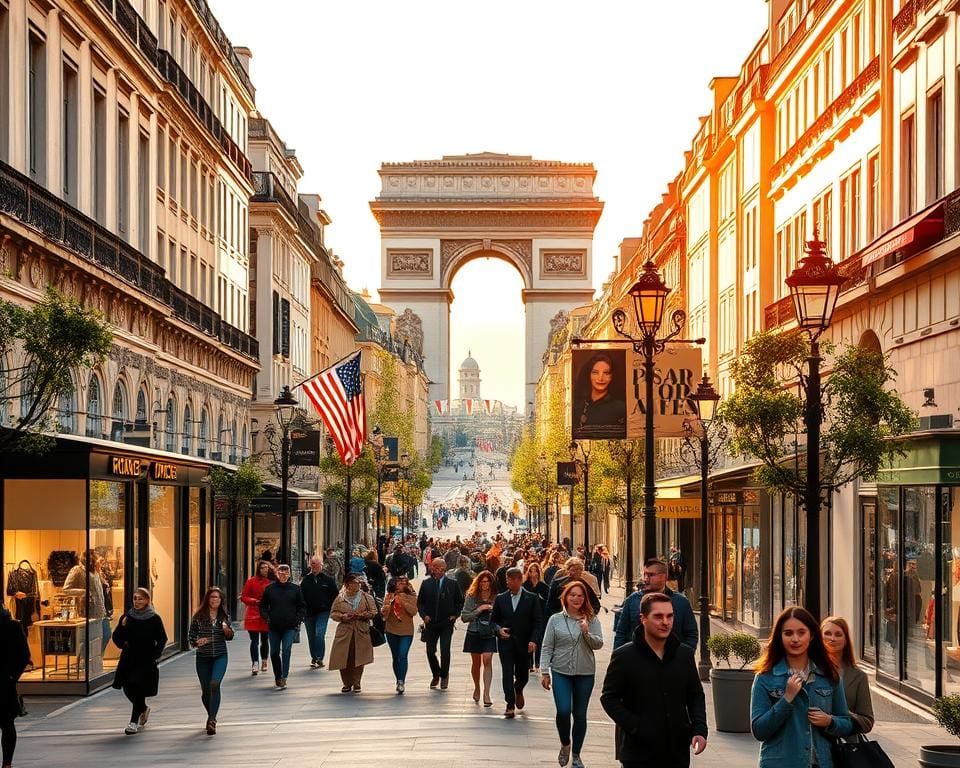 winkelen op de Champs-Élysées