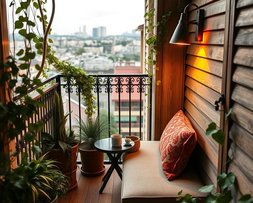 Hoe maak je van een klein balkon een gezellig zitje?