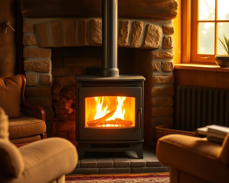 Hoe zorgt een houtkachel voor efficiënte verwarming?
