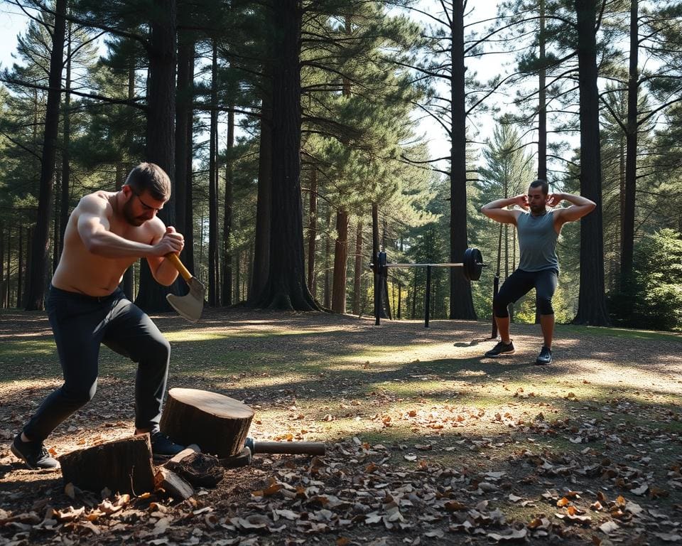 Is hout hakken beter dan fitness?