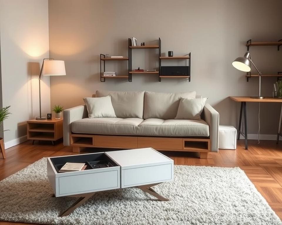 Slimme meubels voor kleine woonkamer: multifunctionele opties