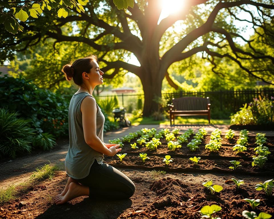 mindfulness in de tuin