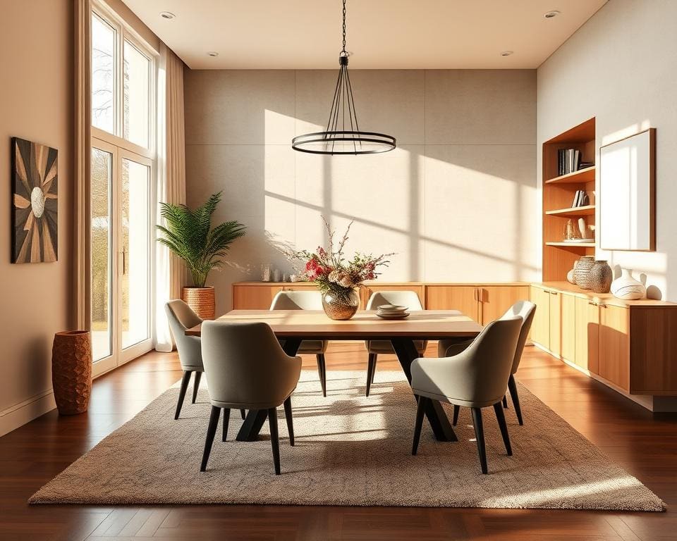 moderne eetkamer trends 2025