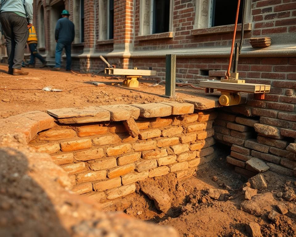 Hoe herstel je een verzakte fundering in erfgoedpanden?