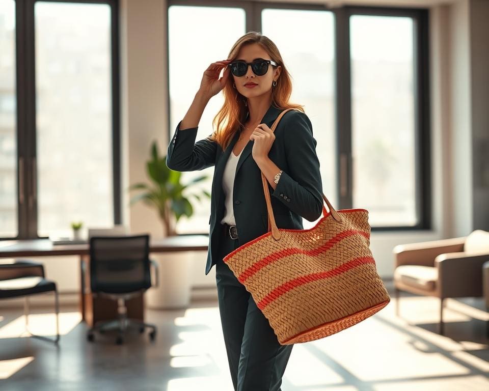 Kun je een strandtas ook voor werk gebruiken?