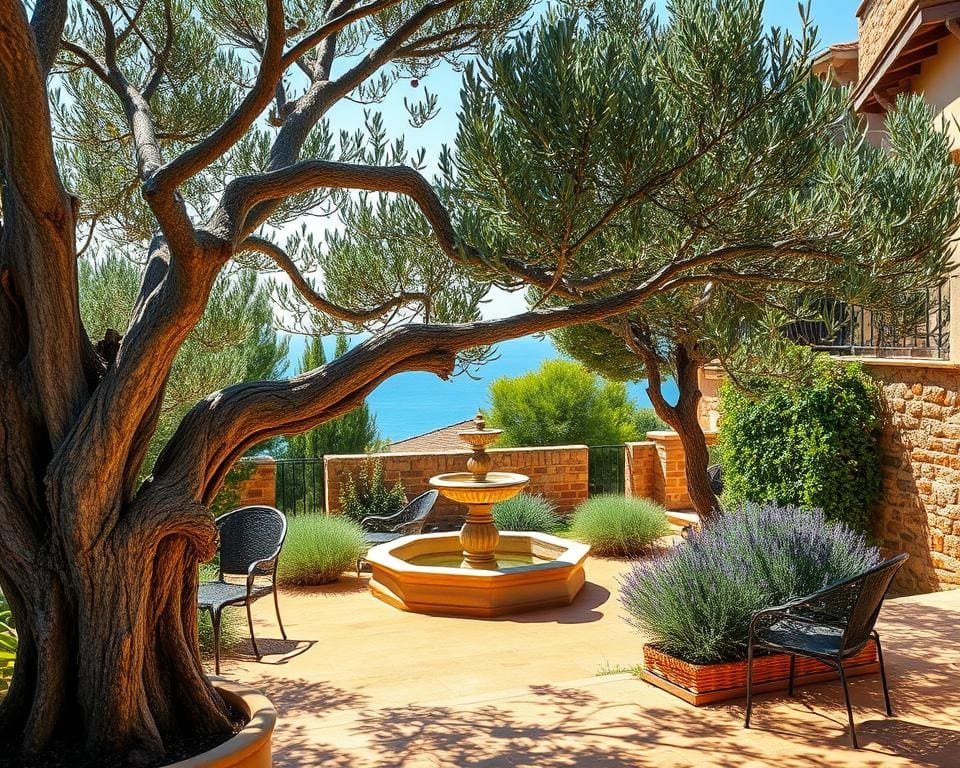 Welke boom past bij een mediterraan terras?