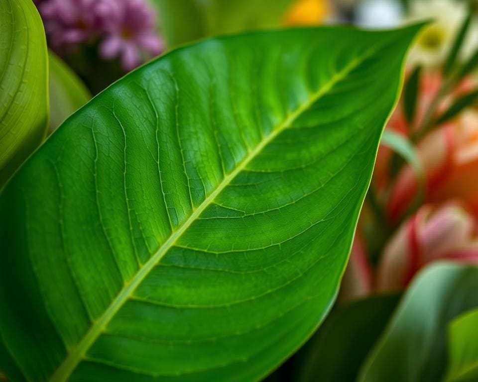 duidelijke blad van duurzame bloemisten in Odijk