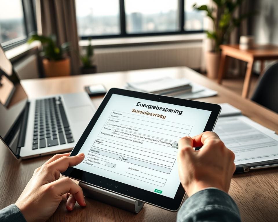 energiebesparing subsidieaanvraag