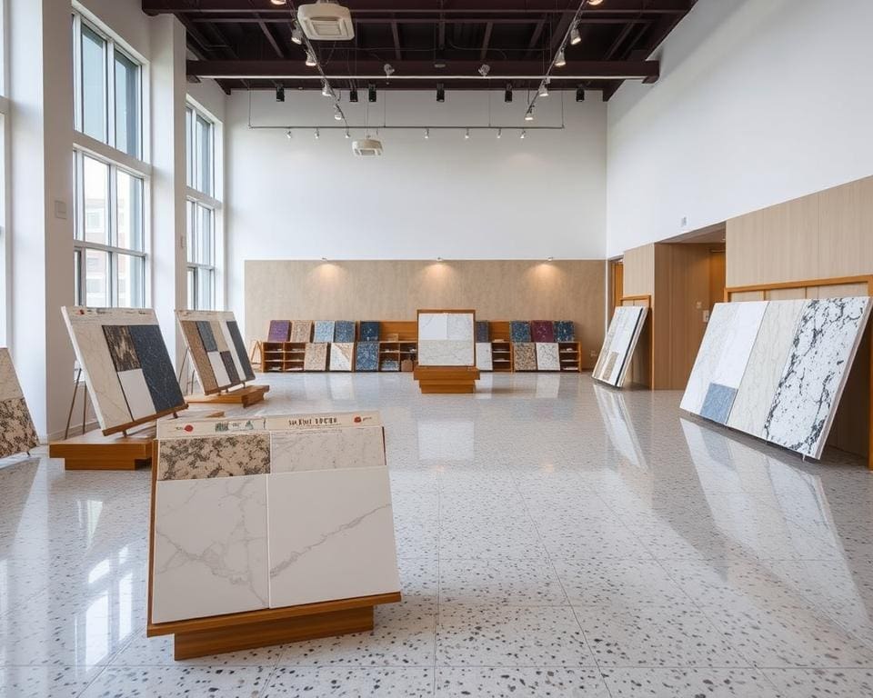 terrazzo vloer showroom