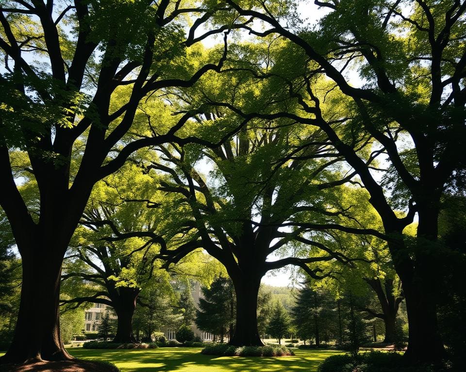 top bomen voor schaduw