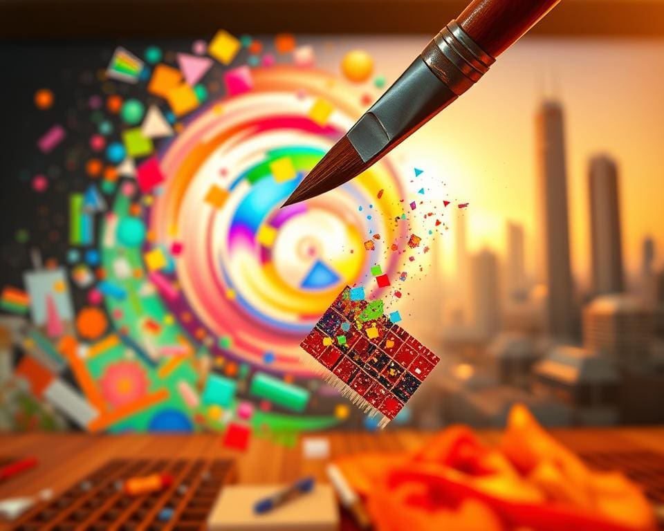 Van penseel tot pixels: kunst in transitie