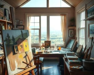 De magie van het schilderatelier
