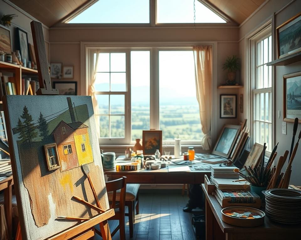 De magie van het schilderatelier
