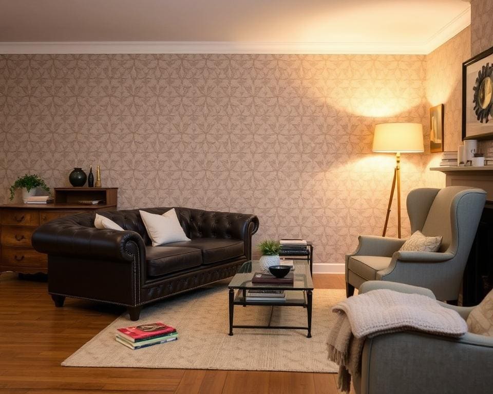 Hoe combineer je modern behang met klassieke meubels?