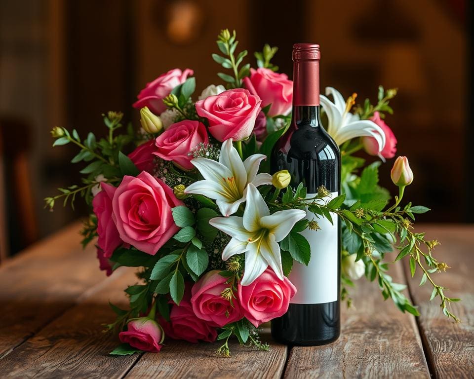 Hoe laat je bloemen én wijn bezorgen samen?