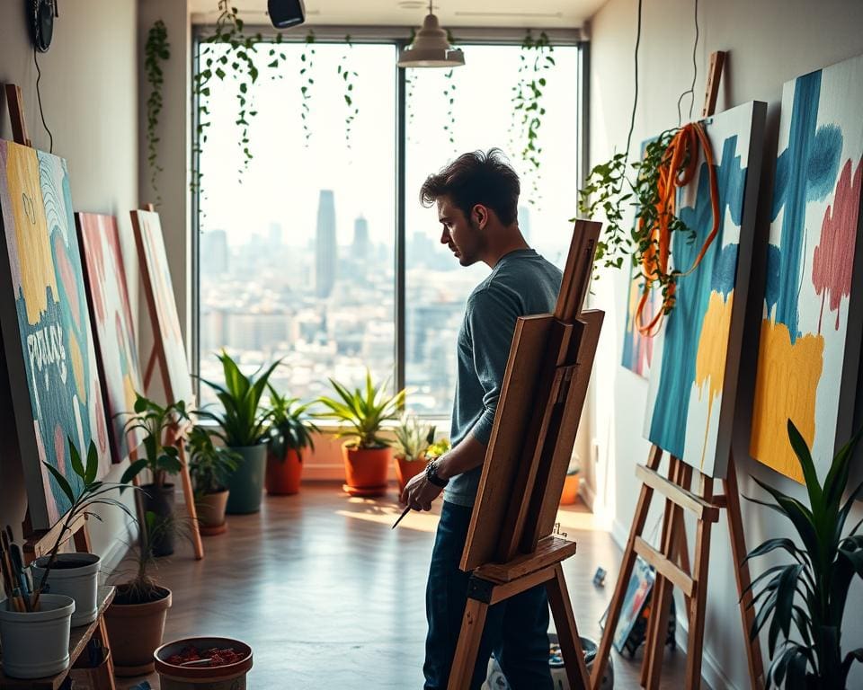 Hoe ontstaat inspiratie bij moderne kunstenaars?