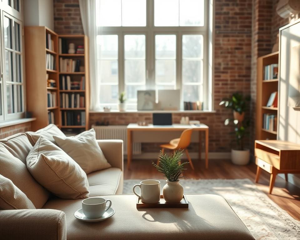Wat zijn tips voor rust in een klein appartement?