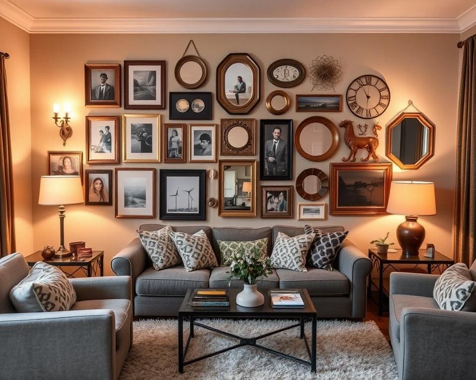 Woonkamer wanddecoratie