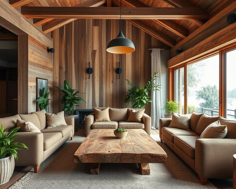 duurzaam interieur met oud hout
