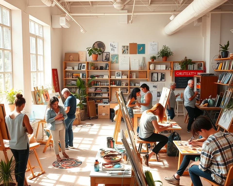 inspiratie in artistieke gemeenschap