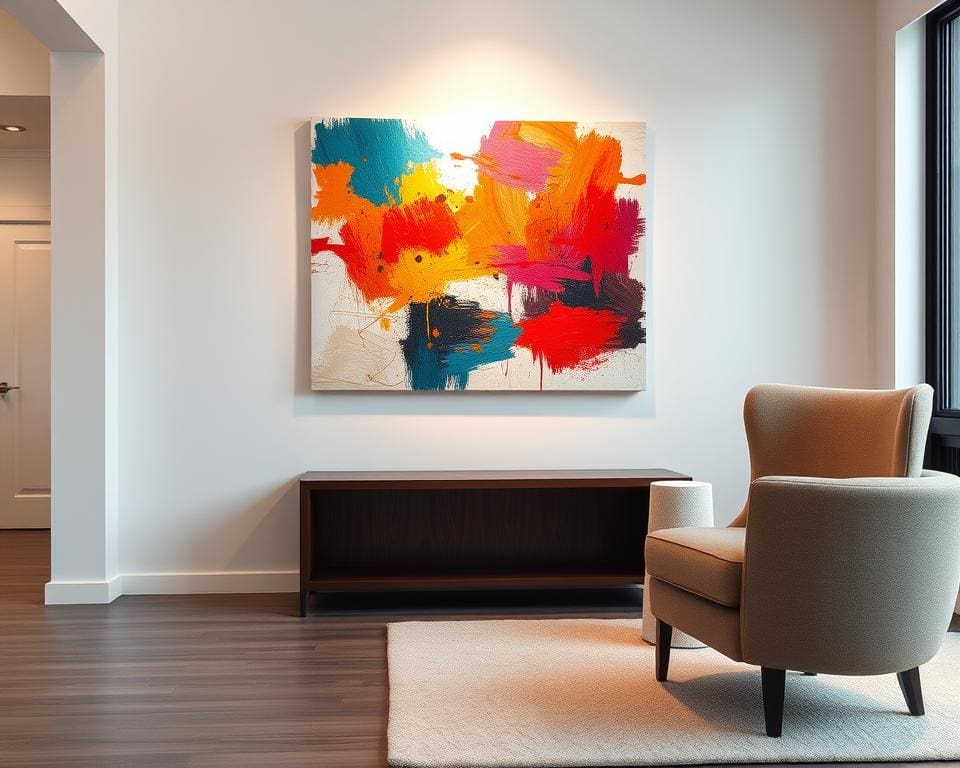 Abstracte kunst voor in huis