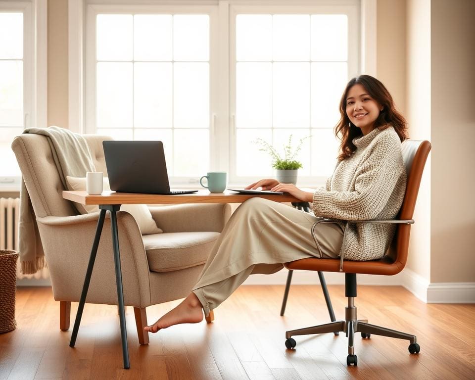 Comfortabele outfits voor thuiswerken