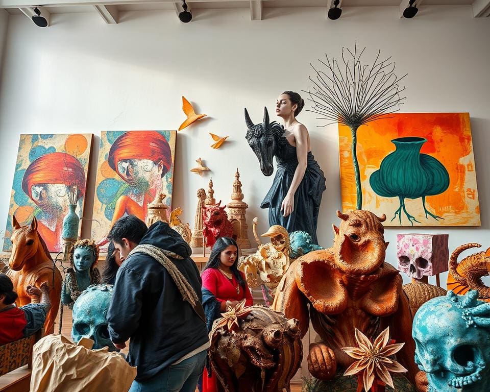 unieke kunstwerken hedendaagse kunstenaars