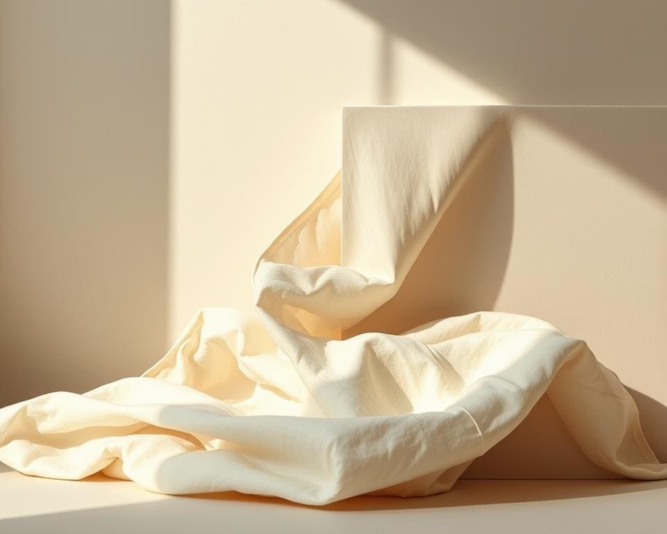 Hoe gebruik je zachte stoffen bij harde lijnen?