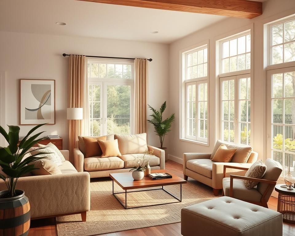 Waarmee maak je een interieur levendig maar rustig?