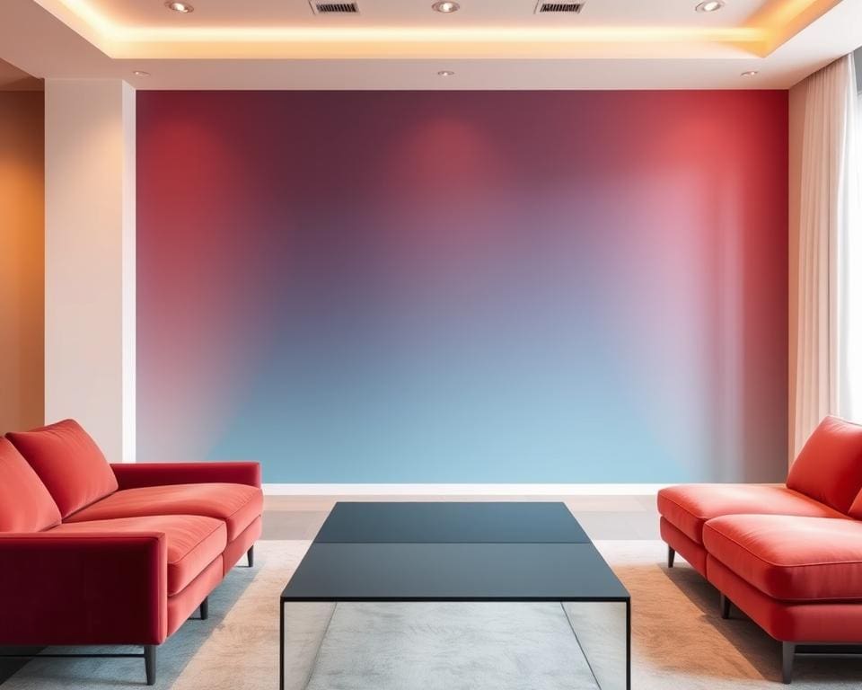 Wat maakt kleurverloop elegant in moderne interieurs?