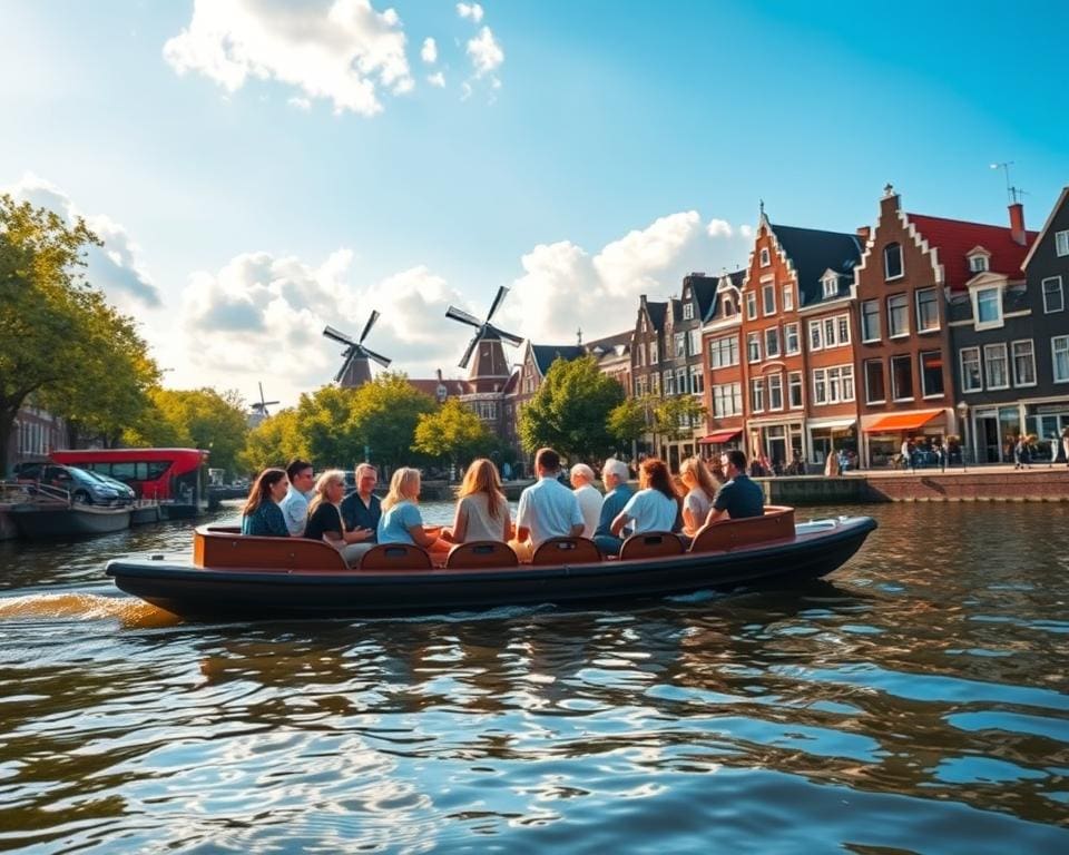 Rondvaart door de grachten van Amsterdam