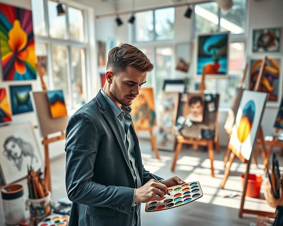 Waarom voelen mensen zich aangetrokken tot visuele creatie?