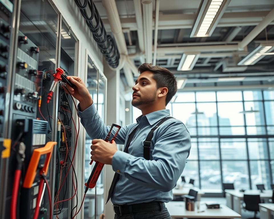 Wat doet een elektricien bij bedrijfspanden?
