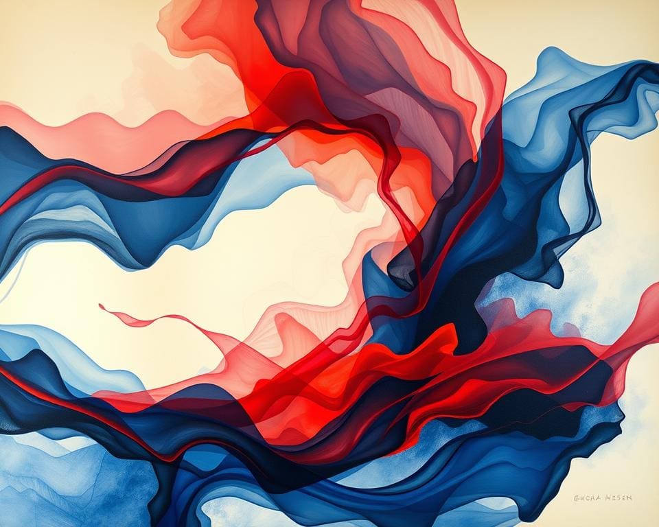 Wat vertelt abstracte kunst over emotie en vorm?