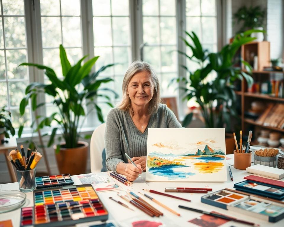 Aquarel schilderen voor creatieve ontspanning