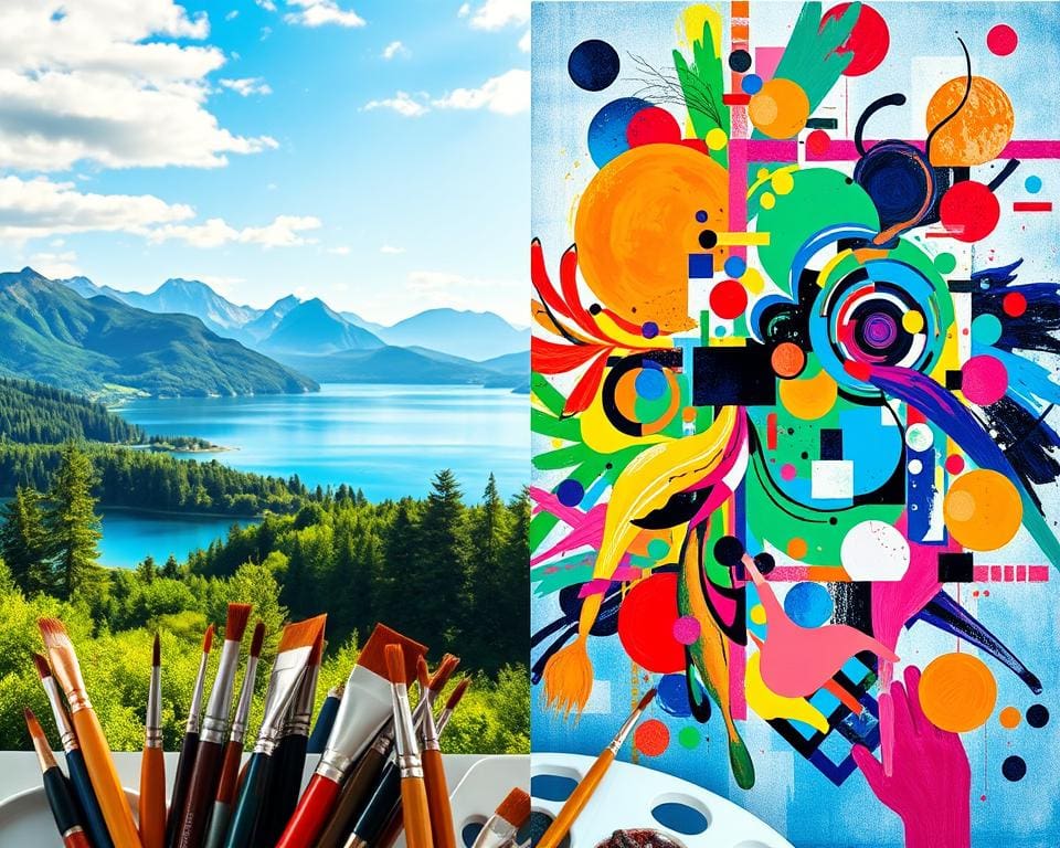 Wat is het verschil tussen figuratieve en abstracte kunst?