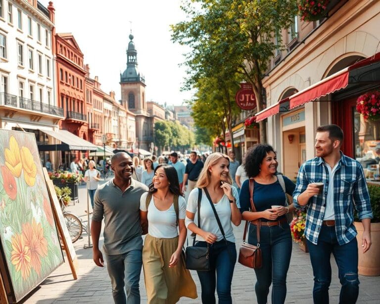 Wat maakt een wandeltocht door de stad zo leuk?