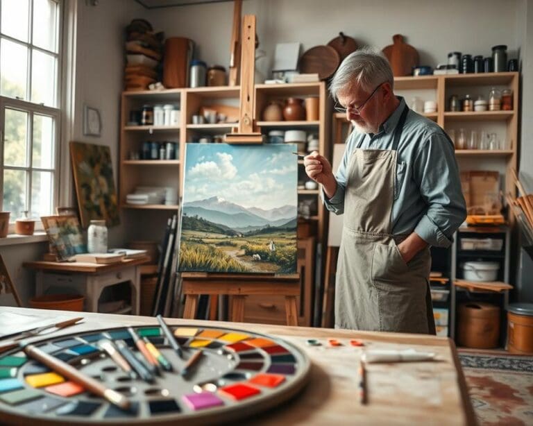 Welke technieken gebruik je bij olieverf schilderen?