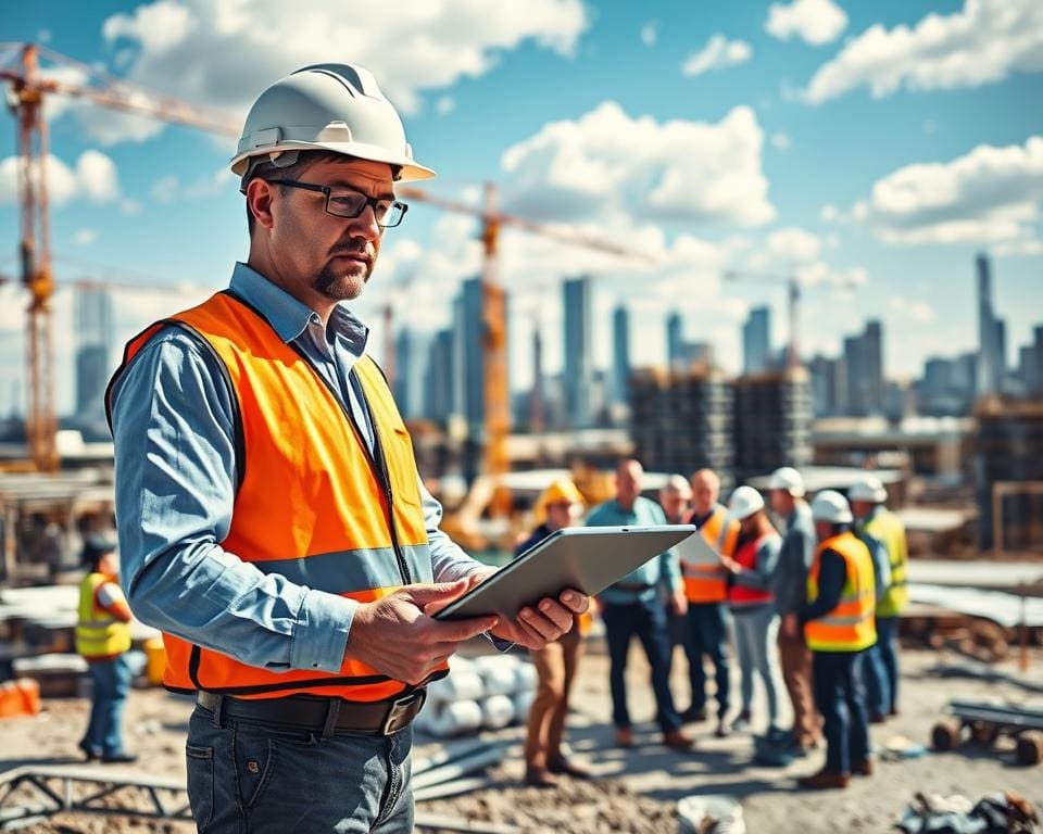 Wat doet een projectleider bij grote bouwprojecten?