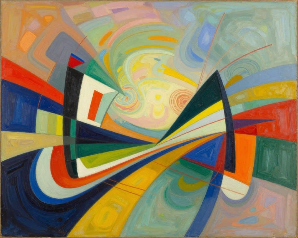 Wat kenmerkt abstracte kunst in de twintigste eeuw?