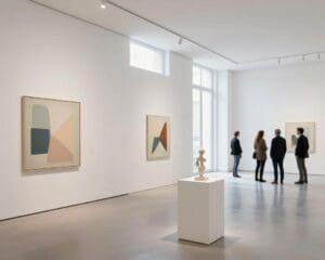 Wat kenmerkt minimalistische kunst in galerijen?